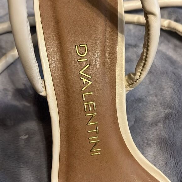 Di Valentini Cream Women's Strappy Sandals - Picture 6 of 8